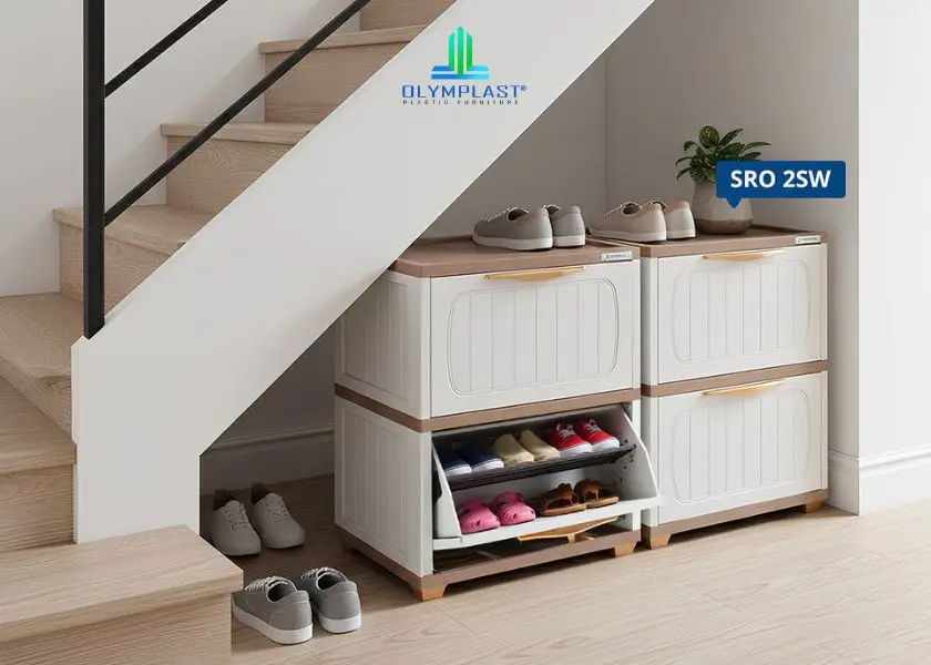 Rak Sepatu Plastik Olymplast Seri SRO